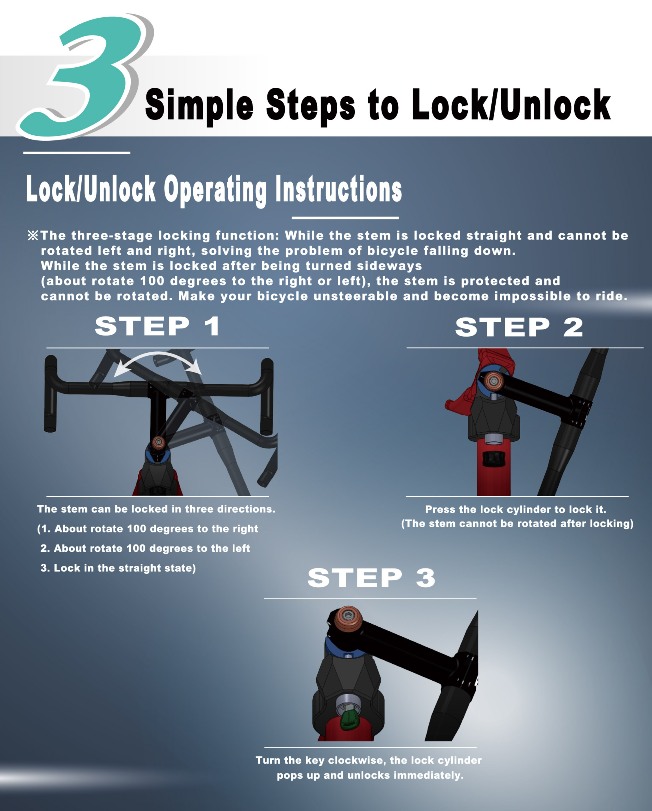 3 Simple Steps to Lock/Unlock
