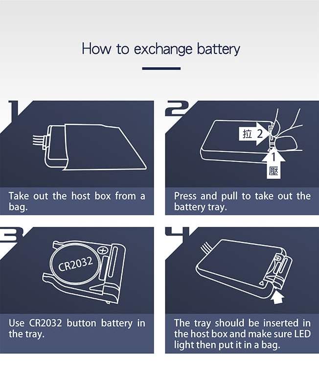 How to exchange battery