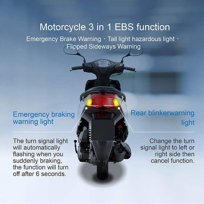 Emergency Brake Warning、Tail light hazardous light、Flipped Sideways Warning