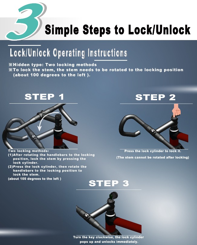 3 Simple Steps to Lock/Unlock